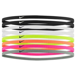 Nike Skınny Headbands 8 Pk Black/Black/Whıte Osfm  Saç Bandı