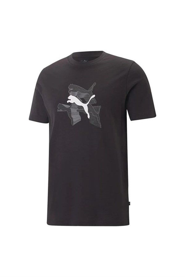Puma Graphıcs Reflective Tee Puma Black Erkek T-Shirt 67448701
