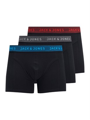 Jack&Jones Jacwaistband Trunks 3 Pack Noos Erkek Boxer-12127816